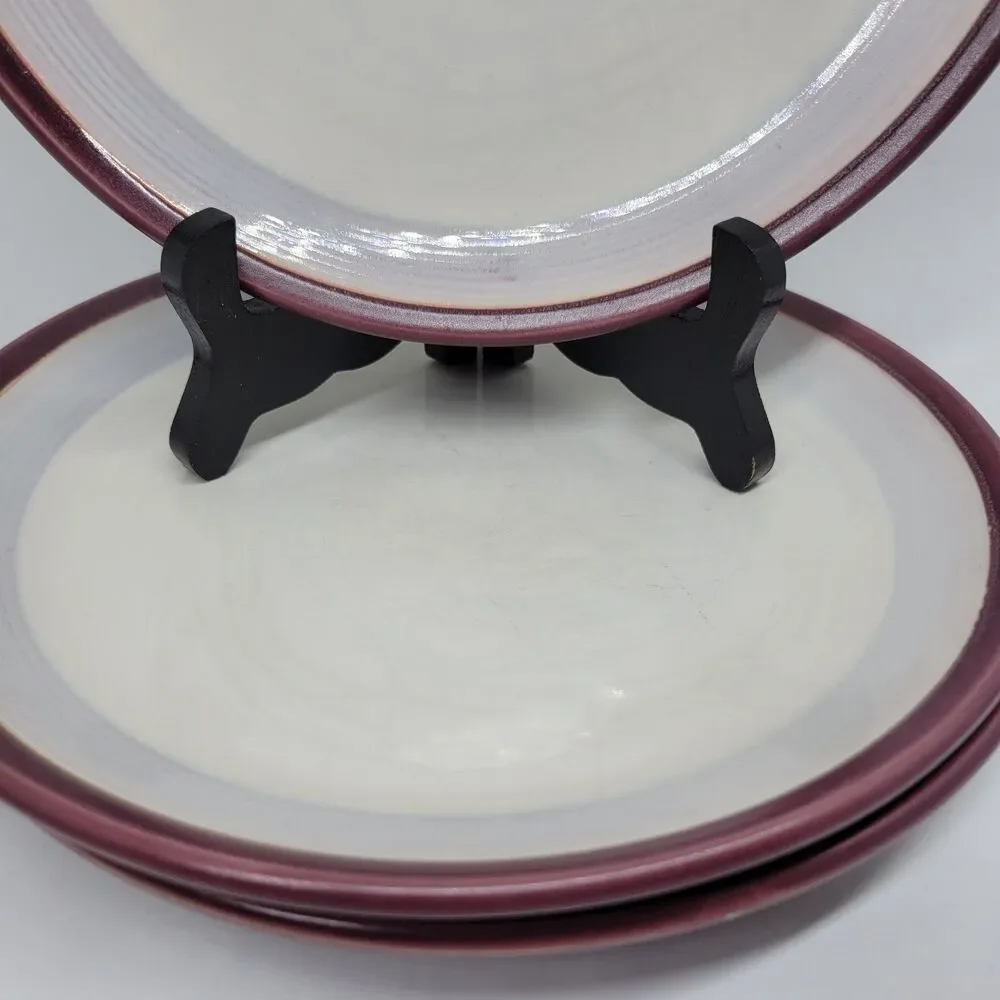 Denby Alfresco Purple Set Of 3 Vintage 8 1/2
